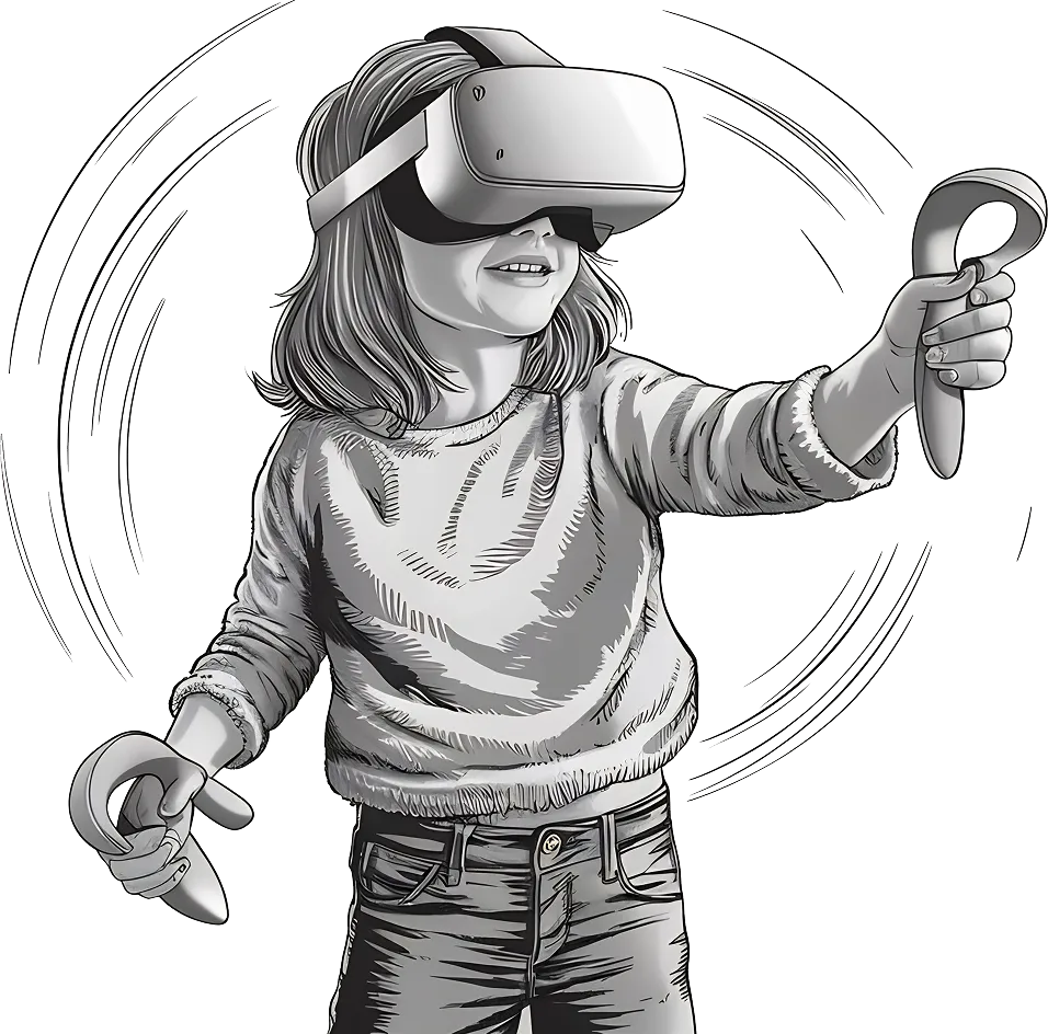 VR experience illustration